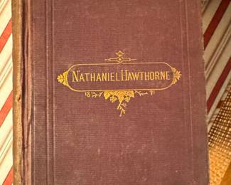 1873 edition The house of the seven gables and the snow image by Nathaniel Hawthorne 2 vol in one publisher James Osgood and Co
