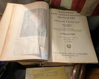 Webster new international dictionary  English language 1935
