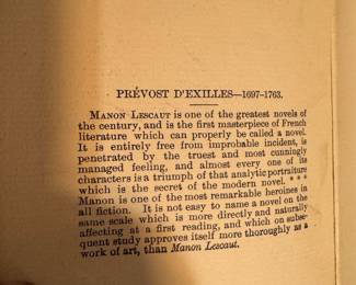 1895-1896 edition of Manon Leskot by Abbe Prevost as a part of Petit Trianon series