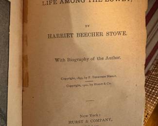 1901 edition Uncle Tom's Cabin or life among the lowly by Herriet Beecher Stowe