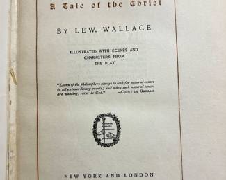 1901 Ben-Hur A Tale of the Christ by Lew Wallace