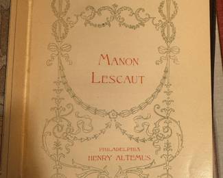 1895-1896 edition of Manon Leskot by Abbe Prevost as a part of Petit Trianon series
