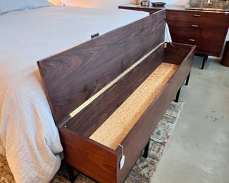 Mid Century Rosewood Dresser and Chest in a Harvey Probber or Jack Cartwright Style..