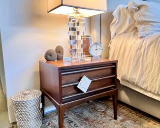 Pair of Mid Century Lane ‘Rhythm’ Walnut Nightstands..