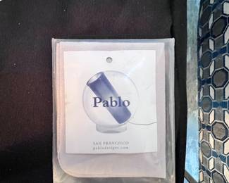 Bel Occhio multi-position Spot Light and Ambient Table Lamp- Spherical Acrylic Shell in cradled Base..