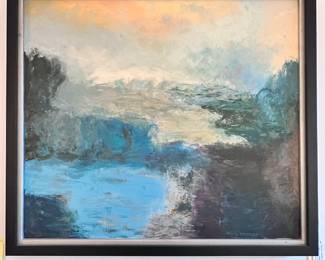 Wallace (Wally) Wagner, East Hamptons American Artist. Oil on Canvas.