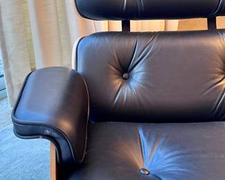 Iconic Eames Lounge Chair and Ottoman in Walnut with stamped Medallion and COA..