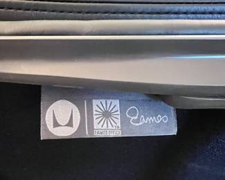 Eames Soft Pad High Back Executive Office Chair and Ottoman..