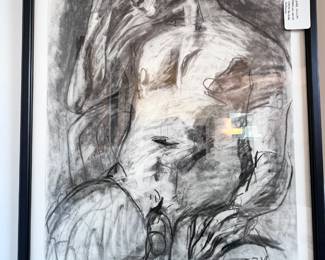 Larry R. Collins- Original Charcoal on Paper: Sketchpad ‘Nude’ 20th Century, American Artist..