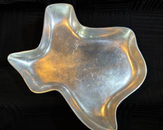 Metal Texas Decorative Bowl