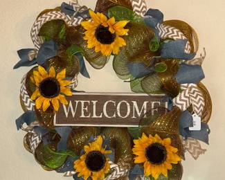Sunflower Welcome Wreath 