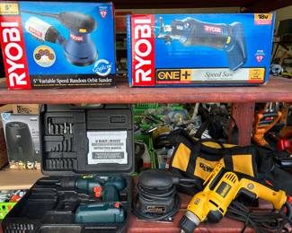 Power Tools by Ryobi, DeWalt, Black and Decker, Craftsman, Dremmel