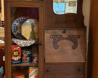 Antique Secretary’s Desk with Display Cabinet 