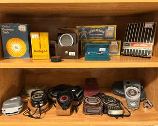 Vintage Camera Accessories and Equipment to Include a Collection of Light Meters