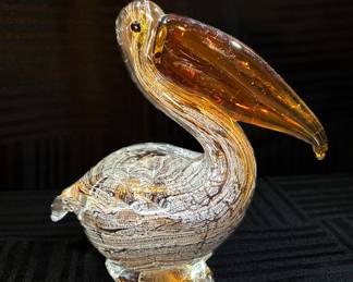 Art Glass Pelican 