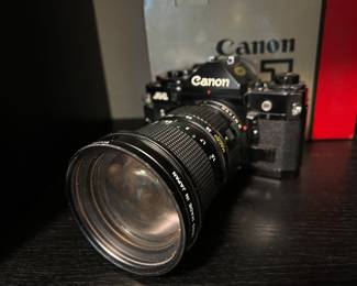 Canon A-1 Camera with Canon FD 35-105/3.5 Zoom Lens