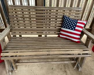 Wooden Outdoor Glider