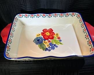 The Pioneer Woman Fiona Floral Rectangular Ceramic Baking Dish