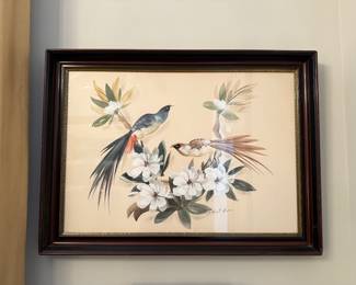 ANTIQUE PRINT AND FRAME