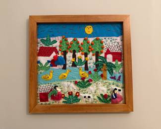 HANDMADE GUATEMALAN FOLK ART EMBROIDERY 