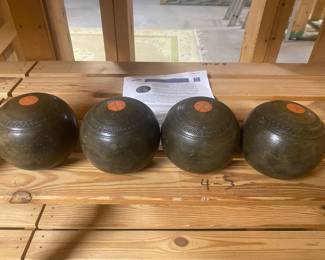 VINTAGE ENGLISH LAWN BOWLING