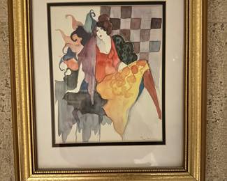 Stunning Itzchak Tarkay (1935-2012) Print, 20.75" x 16.75.