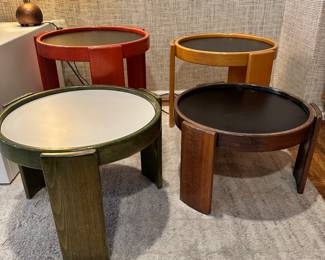 Another View of the Rare Mid Century Modern Figli Di Amedeo Cassina Stacking Tables, Set of 4.