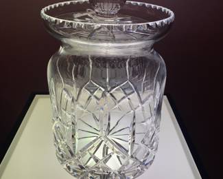 Large 7"  Waterford Biscuit Jar, it's Gorgeous!