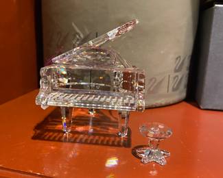 Beautiful Swarovski Piano and Bench, No. 174506, New in Box.