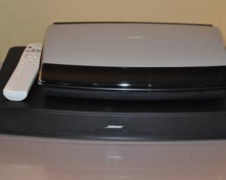 Bose Lifestyle DVD/CD Player 5.1 Channel Home Theater Player Shown with a Bose TV Sound System Model 410376.