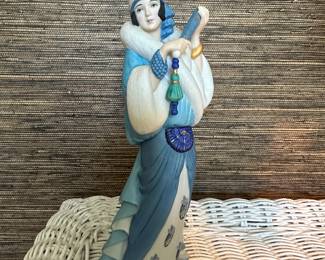 Exquisite Vintage Lenox 9" Figurine, "Rhapsody in Blue" Part of the Great Gatsby Porcelain Collection. 