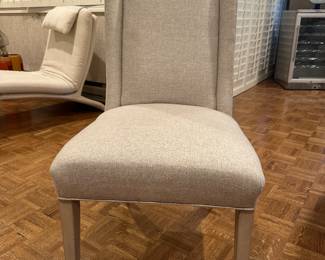 Front View of the Fairfield "Dora" Side Chairs, Set of 6. Made in the USA, 44"h x 21.75"d x 21"w