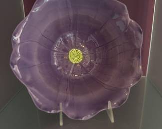 Beautiful 10"w x 4"H Ceramic Floral Bowl by Bloom.