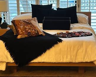 Gorgeous Silk Art Throw Pillows Shown with Black Velvet Custom Pillows and still more Great Jewelry. 