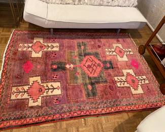 Wonderful Vintage Hand Knotted, 100% Wool Kurdish Herki Area Rug, 7'3 " x 5'4", Numbered 12 (20587).