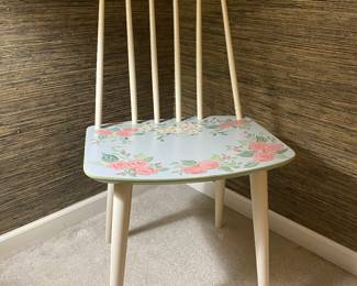 1978 Folke Palsson J77 Chair for FDB Mobler, Made in Denmark, Custom Painted.