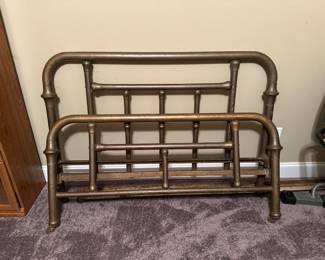 full size antique brass bed.