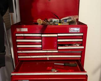 Craftsman tool chest with wheels.