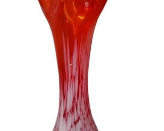 Vintage 8" Lefton Ruffled Top Vase