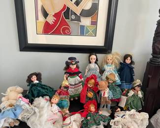 collection of contemporary Madam Alexander dolls 