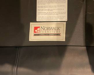 Norwalk leather couch 