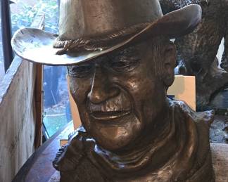 Large Bronze John Wayne bust