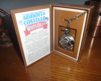 Abbott and Costello "Who's on First" pocket watch