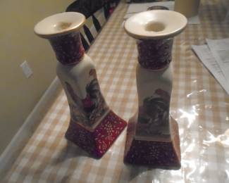 Oriental candle stands