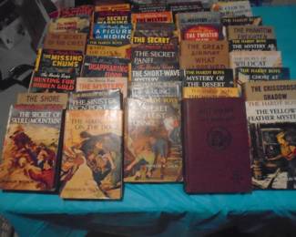 over 40 vintage Hardy Boys books