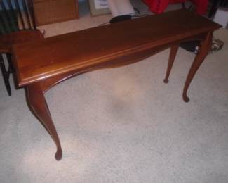 Hardwood sofa table