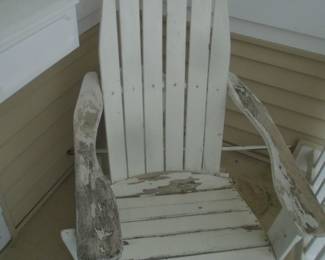 wooden porch chair