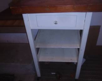 wooden top stand with drawer