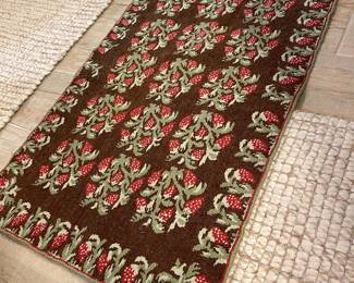 Greek Hand made area Rug $100 strawberries