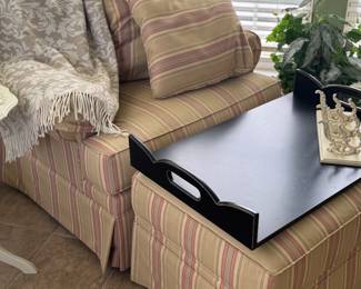 Thomasville swivel chair with matching ottoman